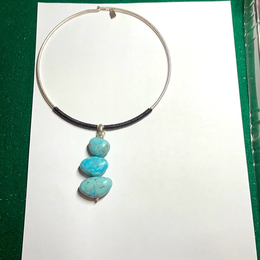 Choker style, Turquoise stone Necklace